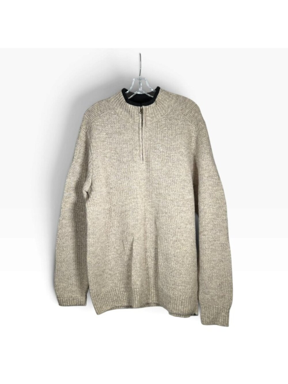 Classic Pendleton Shetland Wool Quarter-Zip Sweater Mens Large NWT